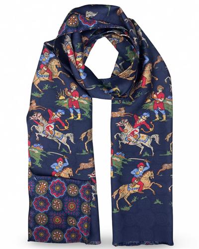 SCIARPA GASTONE DOUBLE FACE 46X185 100%SETA