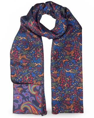 SCIARPA GASTONE DOUBLE FACE 46X185 100%SETA