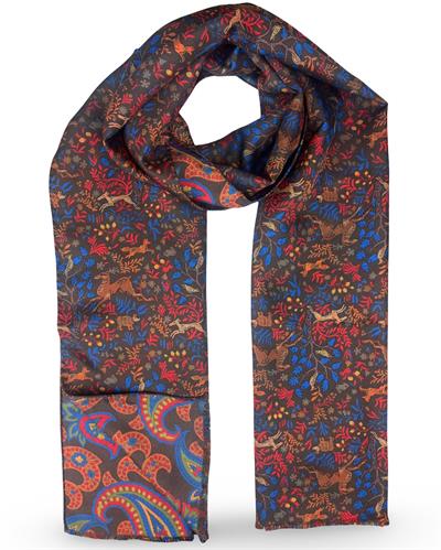 SCIARPA GASTONE DOUBLE FACE 46X185 100%SETA