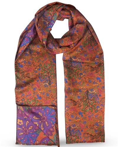 SCIARPA GASTONE DOUBLE FACE 46X185 100%SETA