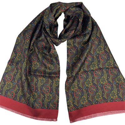 SCIARPA TUBOLARE 100% SETA 35X165