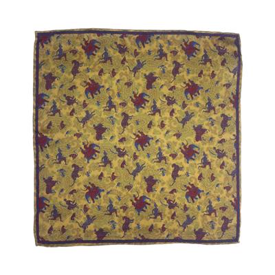 POCHETTE 33X33 100%SETA ORLO A MANO