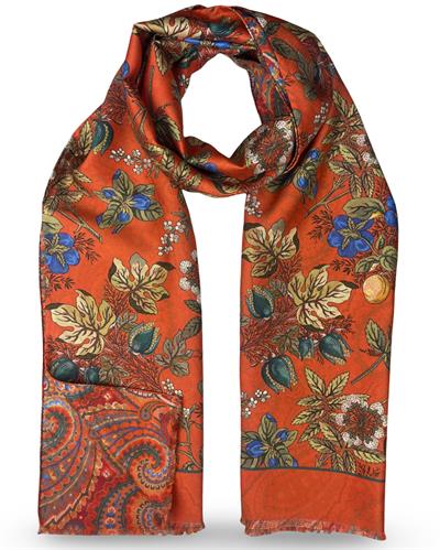 SCIARPA GASTONE DOUBLE FACE 46X185 100%SETA