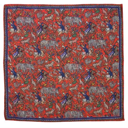 POCHETTE 33X33 100%SETA ORLO A MANO