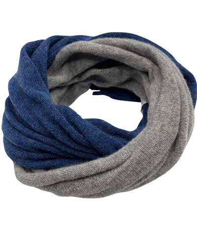 SCALDACOLLO BICOLORE 100%CASHMERE