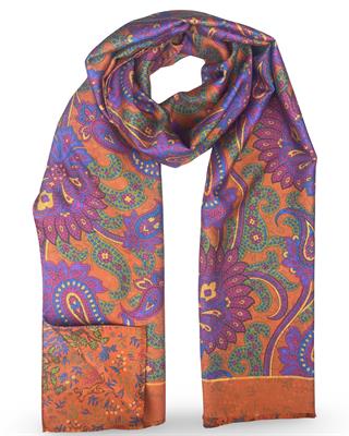 SCIARPA GASTONE DOUBLE FACE 45X180 100%SETA