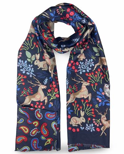 SCIARPA GASTONE DOUBLE FACE 45X180 100%SETA