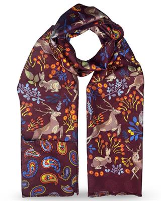 SCIARPA GASTONE DOUBLE FACE 45X180 100%SETA