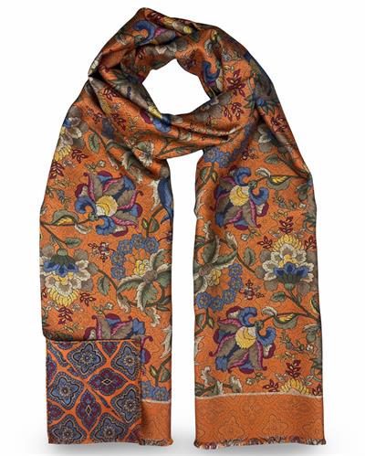 SCIARPA GASTONE DOUBLE FACE 46X185 100%SETA