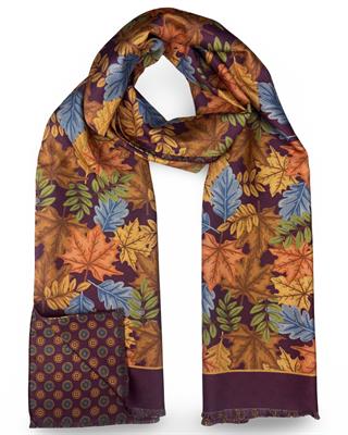 SCIARPA GASTONE DOUBLE FACE 45X180 100%SETA