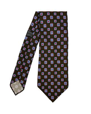 CRAVATTA SFODERATA BISHOP 100%SETA STAMPA