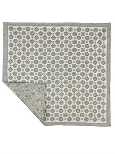 POCHETTE DOUBLE FACE 33X33 70%SETA 30%COTONE