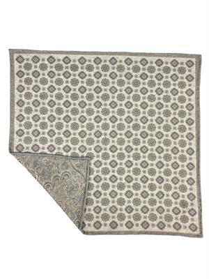 POCHETTE DOUBLE FACE 33X33 70%SETA 30%COTONE