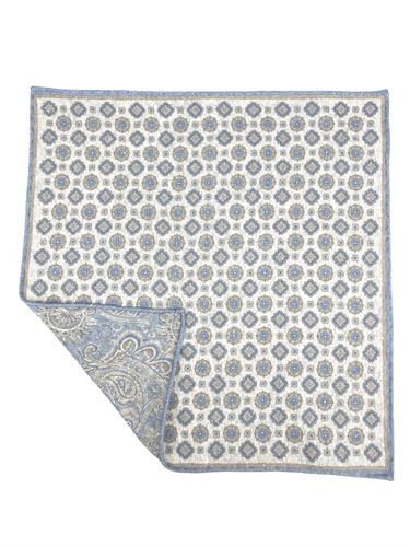 POCHETTE DOUBLE FACE 33X33 70%SETA 30%COTONE