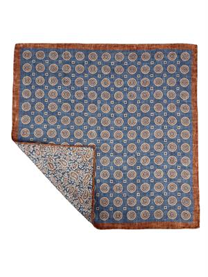 POCHETTE DOUBLE FACE 33X33 100%SETA ORLO A MANO