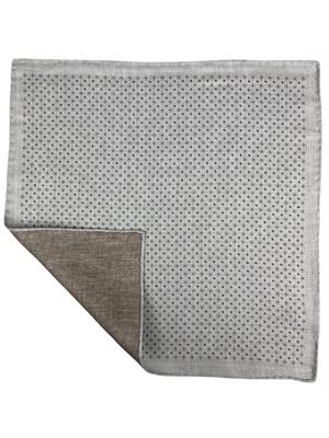 POCHETTE DOUBLE FACE 33X33 100%SETA ORLO A MANO