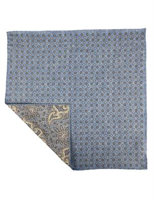 POCHETTE DOUBLE FACE 33X33 100%SETA ORLO A MANO