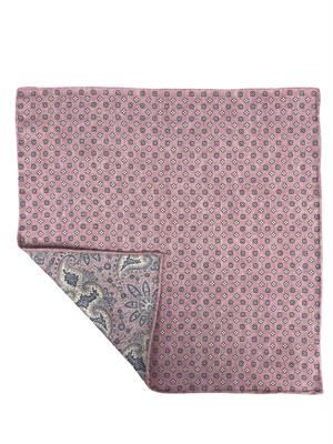 POCHETTE DOUBLE FACE 33X33 100%SETA ORLO A MANO