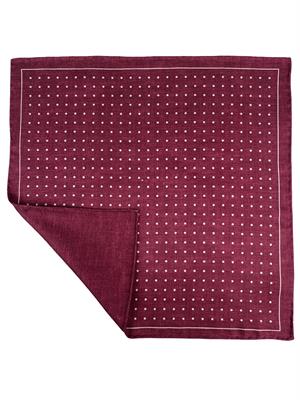 POCHETTE DOUBLE FACE 33X33 100%SETA ORLO A MANO