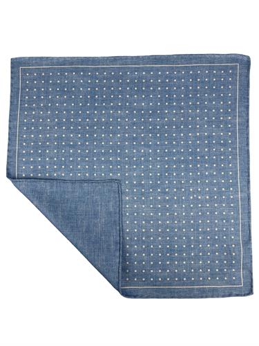 POCHETTE DOUBLE FACE 33X33 100%SETA ORLO A MANO