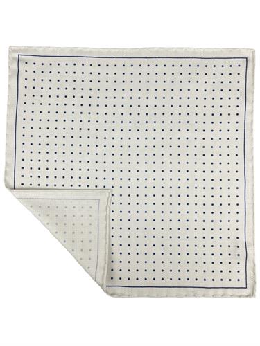 POCHETTE DOUBLE FACE 33X33 100%SETA ORLO A MANO