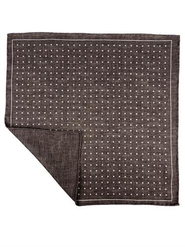 POCHETTE DOUBLE FACE 33X33 100%SETA ORLO A MANO