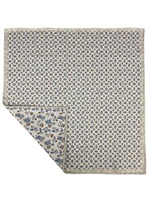 POCHETTE DOUBLE FACE 33X33 100%SETA ORLO A MANO