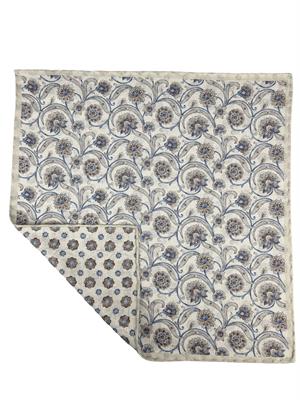 POCHETTE DOUBLE FACE 33X33 100%SETA ORLO A MANO