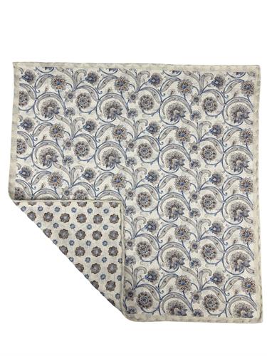 POCHETTE DOUBLE FACE 33X33 100%SETA ORLO A MANO