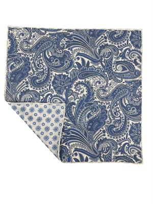 POCHETTE DOUBLE FACE 33X33 100%SETA ORLO A MANO