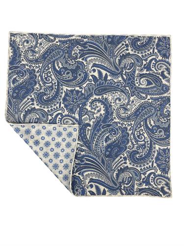 POCHETTE DOUBLE FACE 33X33 100%SETA ORLO A MANO