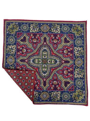 POCHETTE DOUBLE FACE 33X33 100%SETA ORLO A MANO