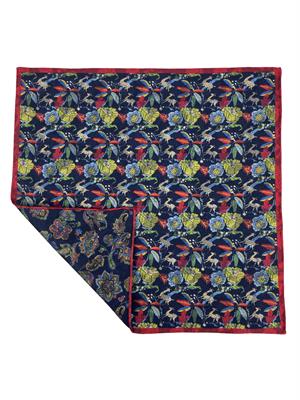 POCHETTE DOUBLE FACE 33X33 100%SETA ORLO A MANO