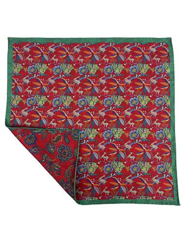 POCHETTE DOUBLE FACE 33X33 100%SETA ORLO A MANO