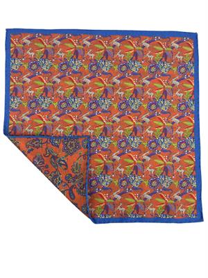 POCHETTE DOUBLE FACE 33X33 100%SETA ORLO A MANO