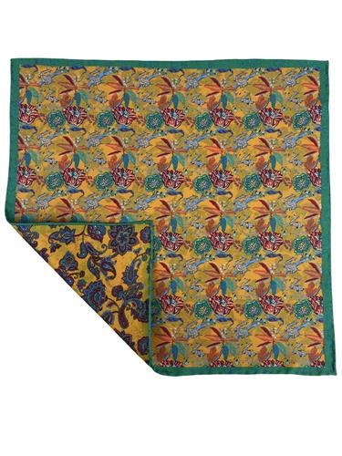 POCHETTE DOUBLE FACE 33X33 100%SETA ORLO A MANO