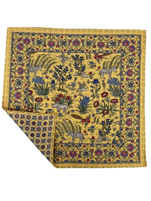 POCHETTE DOUBLE FACE 33X33 100%SETA ORLO A MANO