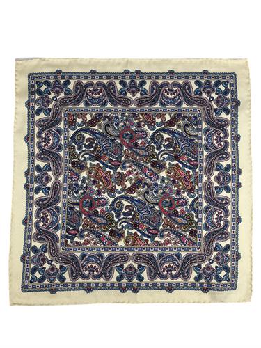 POCHETTE 33X33 100%SETA ORLO A MANO