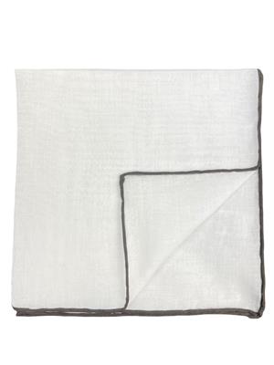 POCHETTE 33X33 100% COTONE ORLO A MANO