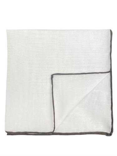 POCHETTE 33X33 100% COTONE ORLO A MANO