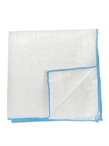 POCHETTE 33X33 100% COTONE ORLO A MANO