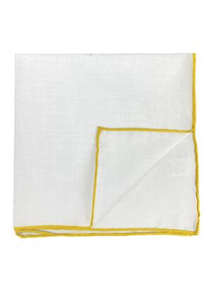 POCHETTE 33X33 100% COTONE ORLO A MANO