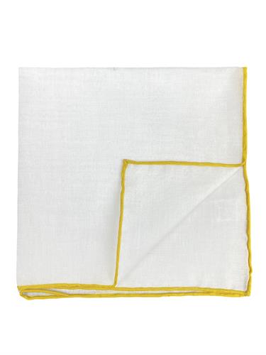 POCHETTE 33X33 100% COTONE ORLO A MANO