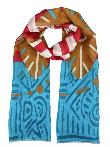 SCIARPA IBIZA 70%COTONE 30%LINO 70X195