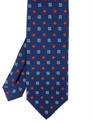 CRAVATTA 7 PIEGHE BISHOP 100%SETA STAMPA