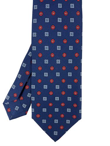 CRAVATTA 7 PIEGHE BISHOP 100%SETA STAMPA