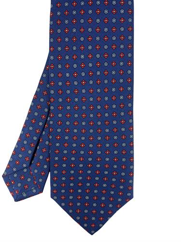 CRAVATTA 7 PIEGHE BISHOP 100%SETA STAMPA