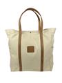 TOTE BAG TESSUTO E CUOIO