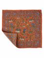 POCHETTE DOUBLE FACE 33X33 100%SETA ORLO A MANO