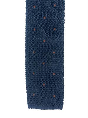 CRAVATTA TRICOT POIS A MANO 100%SETA